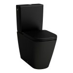   Laufen Meda WC, álló, monoblokkos mélyöblítéses rimless H8241117160001, matt fekete