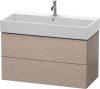 Duravit L-Cube, mosdó szekrény  98,4 cm széles LC 6278 furnérozott, Vero Air