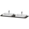 Duravit Happy D.2 Plus, mosdópult 160 cm széles HP 032H B, furnérozott