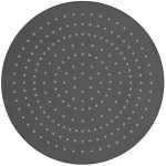   laufen rainshower round, zuhanyfej Ø 300 mm 3679810812321, matt titán fekete, raktári