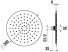 laufen rainshower round, zuhanyfej Ø 300 mm 3679810812321, matt titán fekete, raktári
