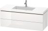 Duravit Vero Air, mosdó szekrénnyel 120 cm széles LC6929, lakkozott