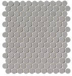   fap ceramiche milano&floor, grigio round mosaico 29 x 32,5 cm RT matt