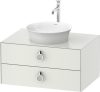 Duravit White Tulip, alsószekrény 80 cm széles WT4990 lakkozott fiókelőlappal