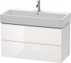 Duravit L-Cube, mosdó szekrény  98,4 cm széles LC 6278 lakkozott, Vero Air