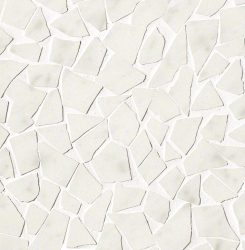 fap ceramiche roma diamond, carrara schegge mosaico 30 x 30 cm fényes