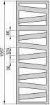 Zehnder Kazeane radiátor 160 x 50 cm