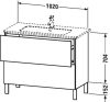 Duravit L-Cube, mosdó szekrény 102 cm széles LC 6627 furnérozott Duravit L-Cube, mosdó szekrény 102 cm széles LC 6627 furnérozott