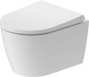 Duravit Bento Starck Box, fali rimless compact wc set 45920990A1, fehér szatén matt