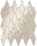   fap ceramiche glim, avorio rombi mosaico 31 x 35,5 cm RT brillante