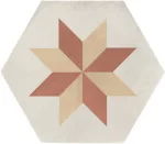 Marca Corona 1741, terra art stella t/c esagona