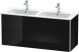 Duravit XSquare, mosdó szekrény 128 cm széles XS 4175 lakkozott ME by Starck