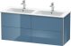 Duravit XSquare, mosdó szekrény 128 cm széles XS 4175 lakkozott ME by Starck