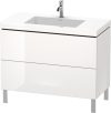 Duravit Vero Air, mosdó szekrénnyel 100 cm széles LC6938, dekor 2