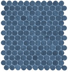 fap still, denim matt round mosaico 29,5 x 32,5 cm