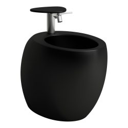 Laufen Il Bagno Alessi One bidé, álló H8329717163041 matt fekete