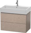 Duravit L-Cube, mosdó szekrény  78,4 cm széles LC 6277 furnérozott, Vero Air