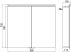 Emco, Asis Flat tükrös szekrény világítással  80 cm széles 9797 052 64