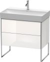 Duravit XSquare, mosdó szekrény 78,4 cm széles XS 4443 lakkozott DuraSquare