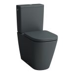  Laufen Meda WC, álló, monoblokkos mélyöblítéses rimless H8241117580001, matt grafit