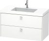 Duravit Brioso, mosdó szekrénnyel 100 cm széles BR4607 dekor 1, Vero Air