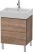 Duravit L-Cube, mosdó szekrény  58,4 cm széles LC 6775 dekor 2, Vero Air