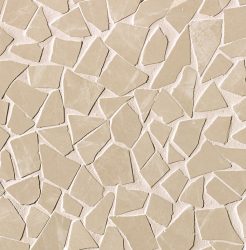 fap ceramiche roma diamond, beige duna schegge mosaico 30 x 30 cm fényes