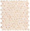 fap ceramiche glim, gemme rosa round mosaico 29 x 32,5 cm RT matt