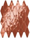 fap ceramiche glim, rosso cuore rombi mosaico 31 x 35,5 cm RT brillante