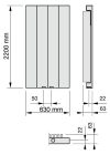 Zehnder Radiapanel szobai radiátor VL220 9 tagos fehér, raktári