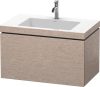 Duravit Vero Air, mosdó szekrénnyel  80 cm széles LC6917 furnérozott