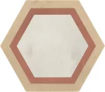 Marca Corona 1741, terra art cornice t/c esagona