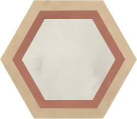 Marca Corona 1741, terra art cornice t/c esagona