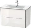 Duravit XSquare, mosdó szekrény 81 cm széles XS 4172 lakkozott ME by Starck