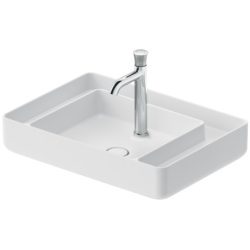 Duravit Bento Starck Box, mosdótál 65 cm széles 2381653071, fehér szatén matt