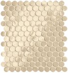   fap ceramiche glim, beige round mosaico 29 x 32,5 cm RT brillante