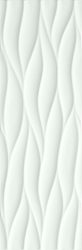 fap ceramiche lumina, curve white 25 x 75 cm matt