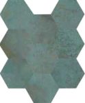Caesar alchemy, mint hexagons 28 x 34 cm RT natur