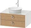 Duravit White Tulip, mosdó+szekrény+csap 80 cm széles, bemutatótermi