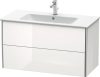 Duravit XSquare, mosdó szekrény 101 cm széles XS 4173 dekor 2 ME by Starck