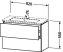 Duravit L-Cube, mosdó szekrény  82 cm széles LC 6257 furnérozott, ME by Starck
