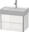 Duravit XSquare, mosdó szekrény 58,4 cm széles XS 4167 lakkozott DuraSquare