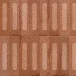 Marca Corona 1741, miniature fornace formella rosso mattone