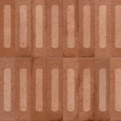 Marca Corona 1741, miniature fornace formella rosso mattone