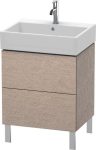 Duravit L-Cube, mosdó szekrény  58,4 cm széles LC 6775 furnérozott, Vero Air