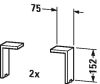 Duravit L-Cube, láb mosdó alsószekrényhez UV 9993