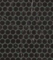 fap ceramiche roma diamond, nero reale round mosaico 29,5 x 32,5 cm fényes