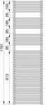 Zehnder Forma Spa radiátor 180 x 50 cm dupla, meleg vizes Zehnder Forma Spa radiátor 180 x 50 cm dupla, meleg vizes