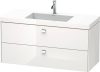 Duravit Brioso, mosdó szekrénnyel 120 cm széles BR4608 dekor 2, Vero Air