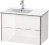 Duravit XSquare, mosdó szekrény 81 cm széles XS 4176 dekor 2 ME by Starck